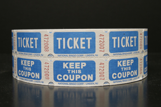 Blue Easy Read Raffle Tickets  Raffles, tickets, rolls, 50/50